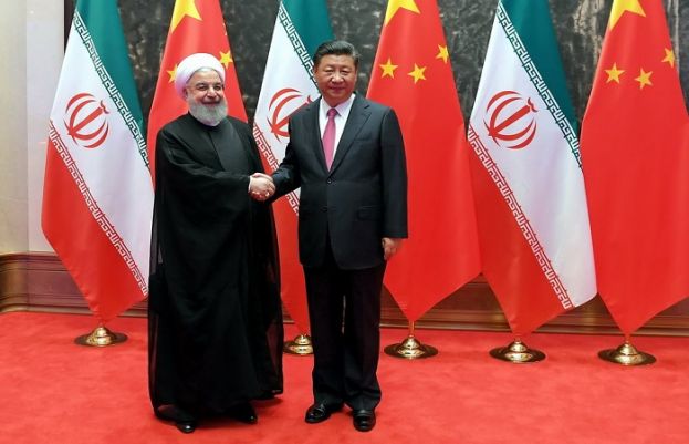 President of the People's Republic of China Xi Jinping and Iranian counterpart Hassan Rouhani