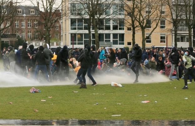 Villagers torch virus testing centre in Netherlands