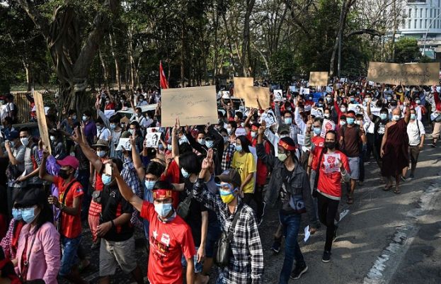 Protesters of Mynamar's coup vowed to continue non-violent action