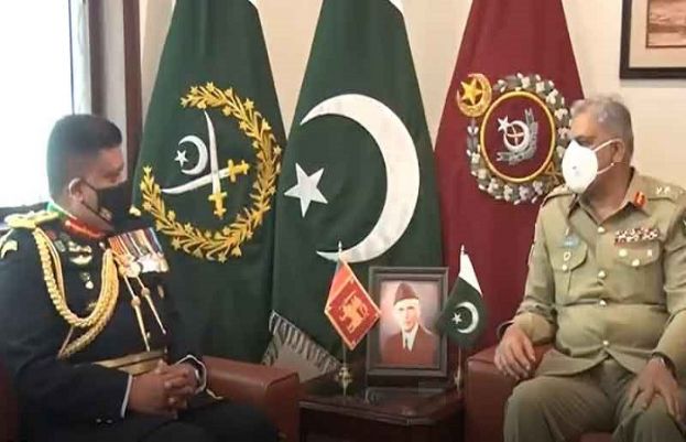 آرمی چیف جنرل قمر جاوید باجوہ سے سری لنکن چیف آف ڈیفنس کی ملاقات