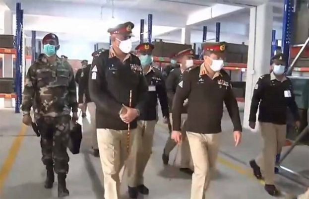 آرمی چیف کا راولپنڈی میں لاجسٹک تنصیبات کا دورہ