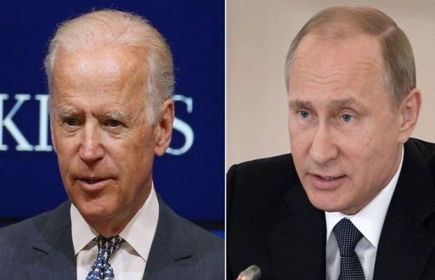 روسی صدر پیوتن اور امریکی صدر جوبائیڈن 