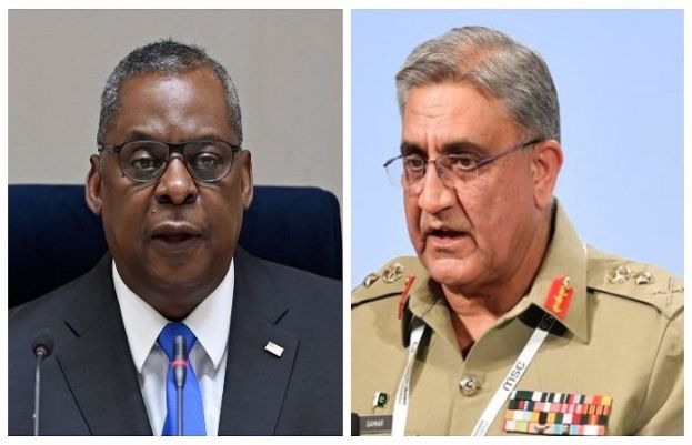 آرمی چیف جنرل قمر جاوید باجوہ سے امریکی وزیر دفاع لائیڈ آسٹن کا ٹیلیفونک رابطہ