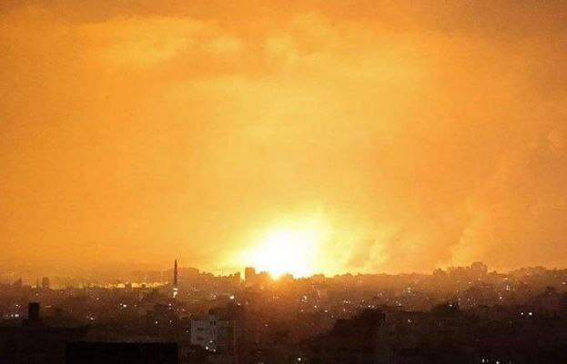 اسرائیلی فوج کی غزہ پر تازہ فضائی حملے، شہید فلسطینیوں کی تعداد109 ہو گئی