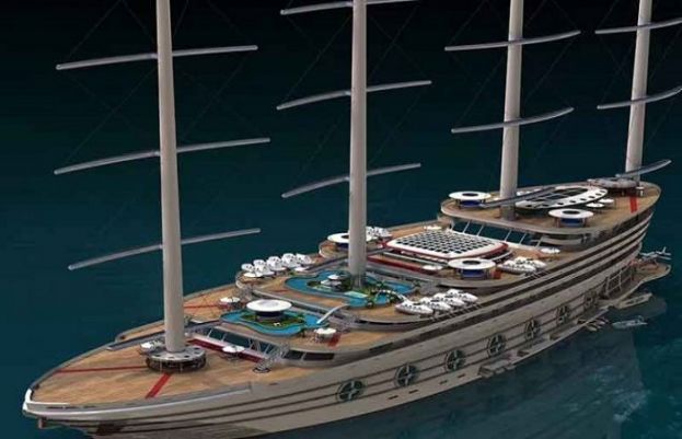 پانچ سو بیس فٹ لمبے بحری جہاز کا ڈیزائن تیار