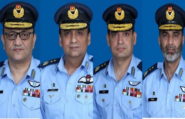 پاک فضائیہ کے 4 افسران کو ائیر وائس مارشل کے عہدوں پر ترقی دے دی گئی۔