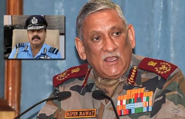 بھارتی فورسز کے سربراہان