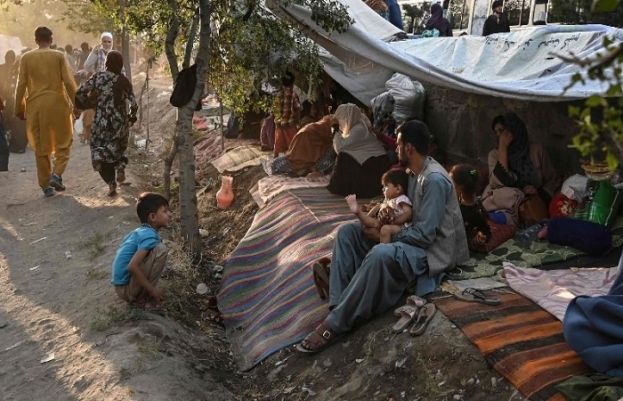 Internally displaced Afghan families