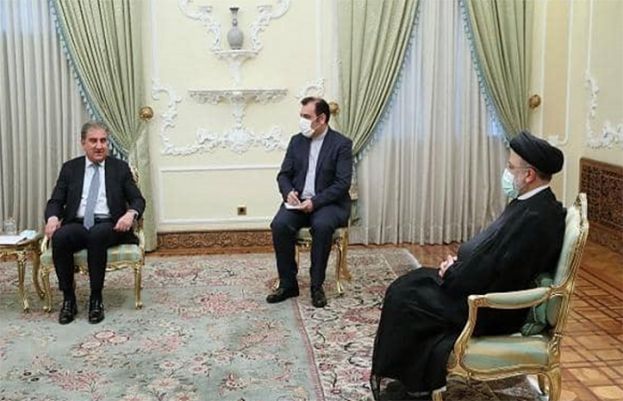 وزیر خارجہ شاہ محمود قریشی کی ایران کے صدر سید ابراہیم رئیسی سے تہران میں ملاقات