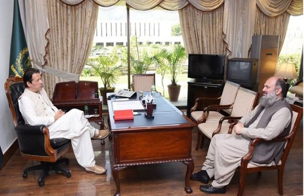 وزیراعلیٰ بلوچستان جام کمال کی وزیراعظم عمران خان سے ملاقات