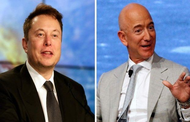 ایلون مسک اور جیف بیزوس