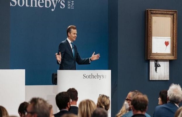 Shredded Banksy artwork sells for $25.4 million at auction