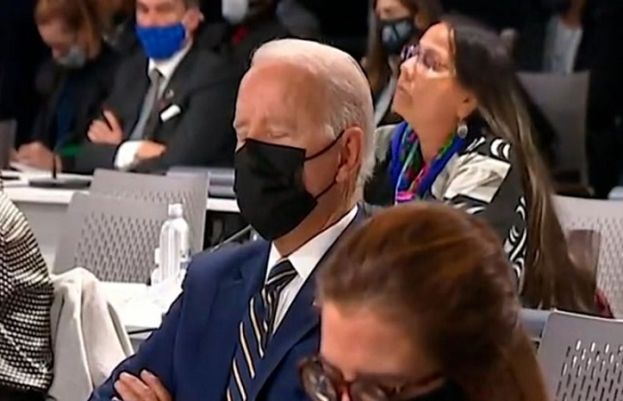 امریکی صدرعالمی موسمیاتی کانفرنس کے دوران سو گئے