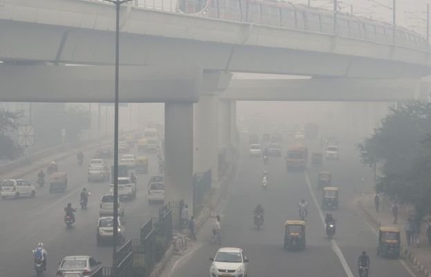 India's capital was blanketed by toxic air after  second day of Diwali