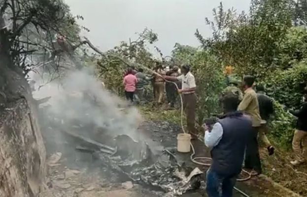 Indian Army helicopter crashes in Tamil Nadu&rsquo;s coonoor