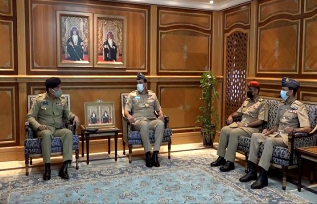 چیئرمین جوائنٹ چیفس آف اسٹاف کمیٹی جنرل ندیم رضا کی اومانی قیادت سے ملاقات