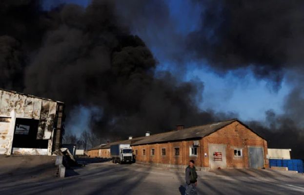 یوکرینی اسلحہ ڈپو تباہ