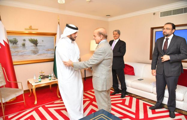 Mansoor Mehmoud and Shehbaz Sharif