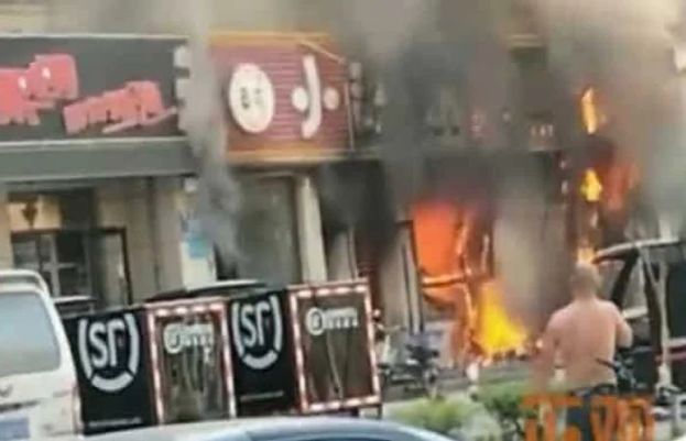 چین کے ریسٹورینٹ میں آتشزدگی