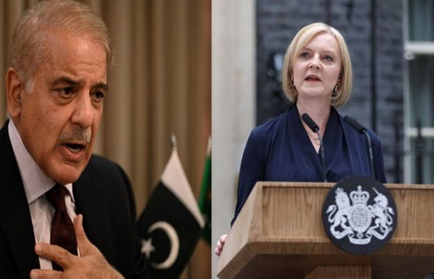 وزیرِ اعظم شہباز شریف اور برطانوی وزیرِ اعظم لز ٹرس