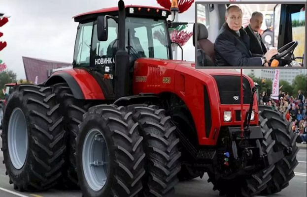 روسی صدر کو 70 ویں سالگرہ پر ٹریکٹر کا تحفہ