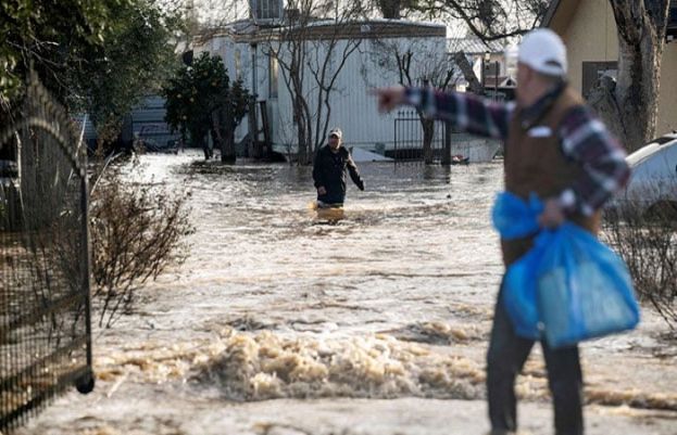 امریکی ریاست کیلیفورنیا میں طوفان سے تباہی