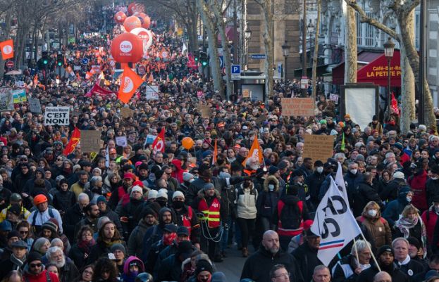 Political tensions, new protests over French pension bill