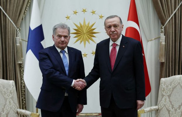 Turkey’s President Recep Tayyip Erdogan & Finnish President Sauli Niinisto