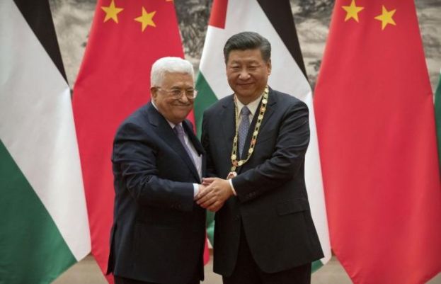 Chinese XI ping & Palestinian President Mahmod Abbas 