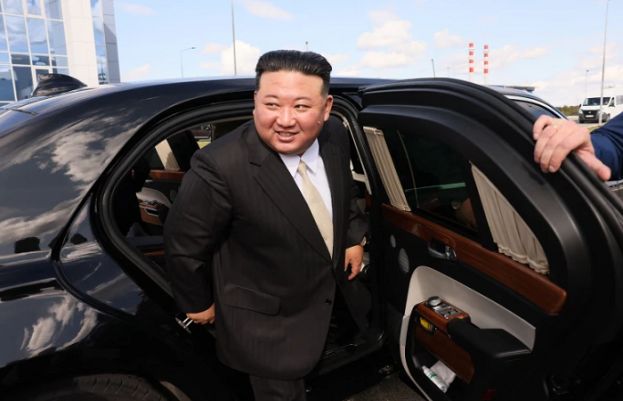 Kim Jong Un takes ride in luxury Russian limo given to him by Putin