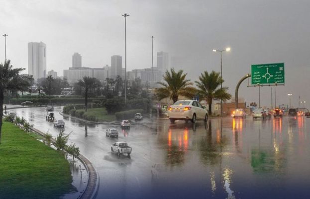 سعودی عرب کے مختلف علاقوں میں آئندہ پیر تک بارش، گرد آلود ہوائیں چلنے اور ژالہ باری کا امکان ہے