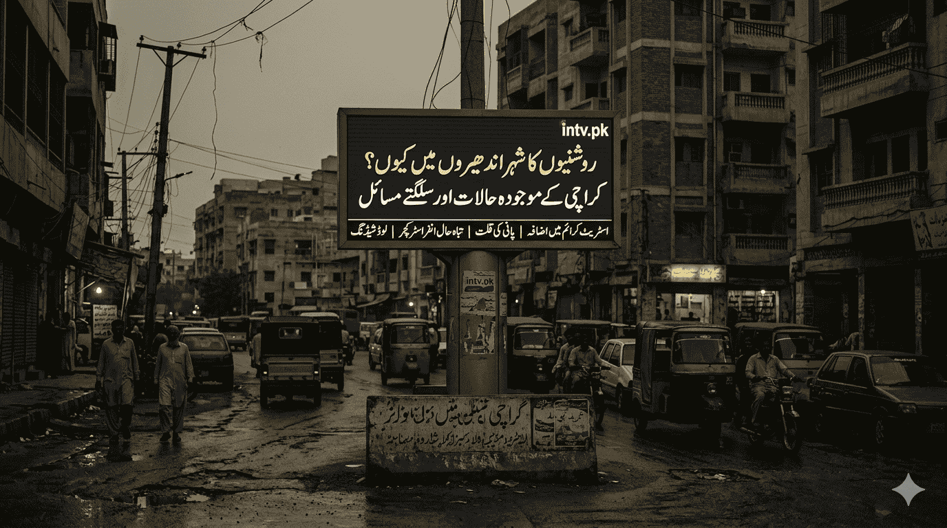 Karachi towns street crime and infrastructure issues intv pk