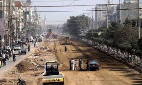google pic کراچی کی سڑک، بلدیاتی کام،